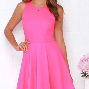 Hot pink lulus dress
